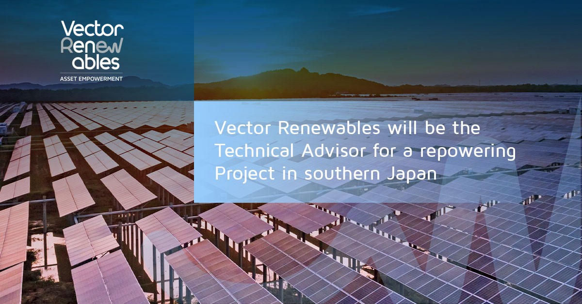 Vector Renewables will be the Technical Advisor for a repowering Project in southern Japan